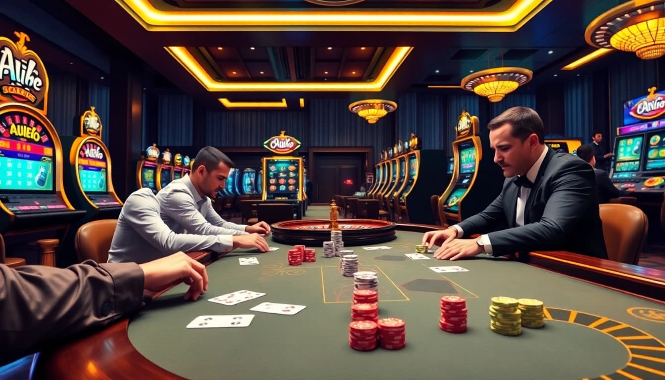 L'excitation du poker à enjeux élevés et de la roulette capture l'atmosphère du casino en ligne Français.