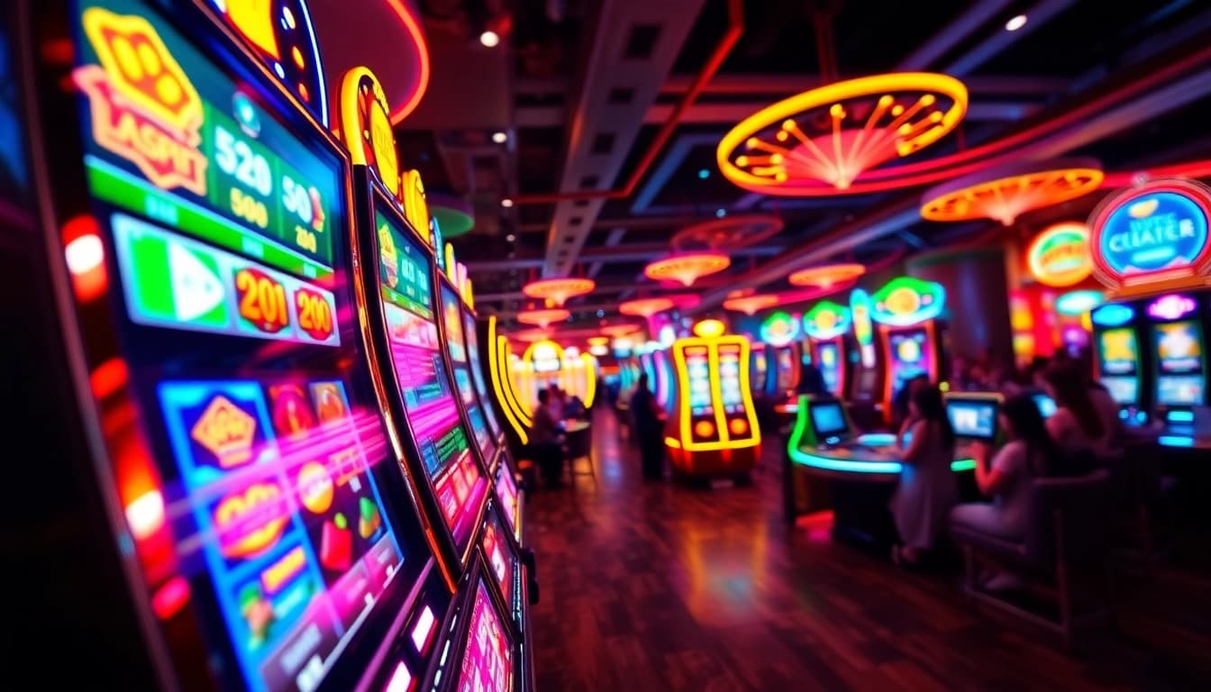 Experience the thrill at Vegas hero, featuring exciting games and vibrant casino interiors.