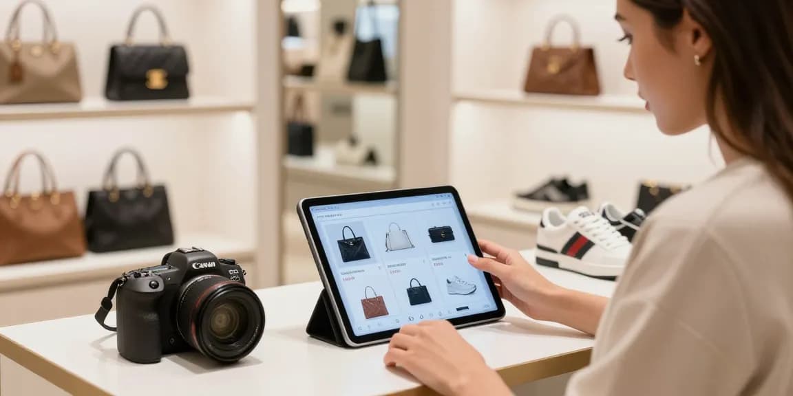 Luxury 레플리카 shopping experience with stylish products and engaging atmosphere.