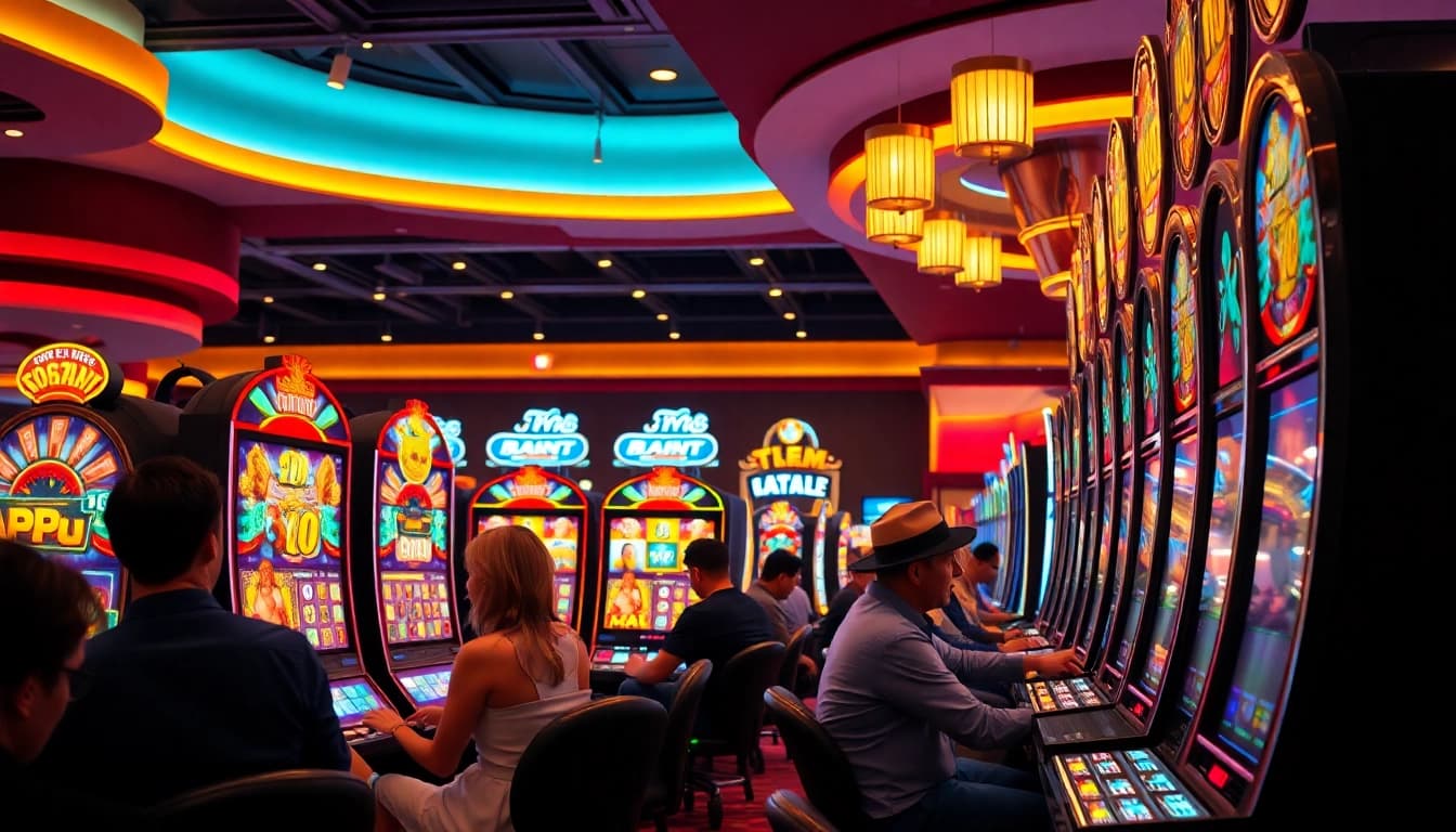 Permainan slot aplikasi yang menarik dengan mesin slot berwarna dan pengalaman kasino yang seru.