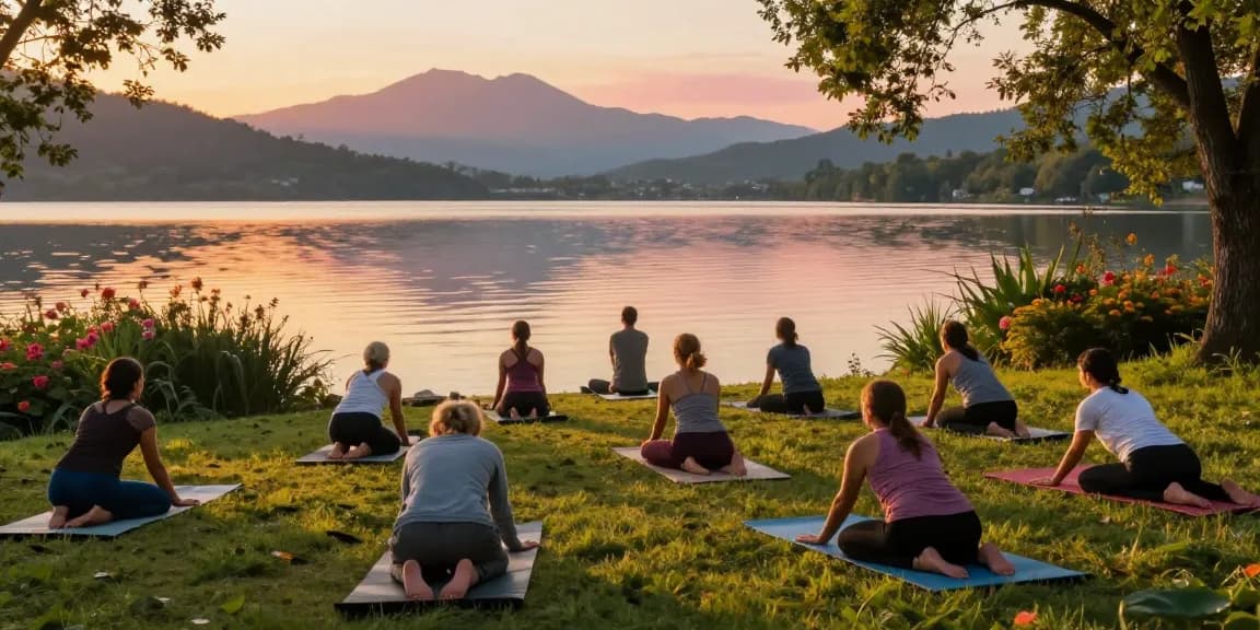 Join the transformative yoga experience at stefancamilleriyoga.com, serene lakeside practice connecting community and nature.