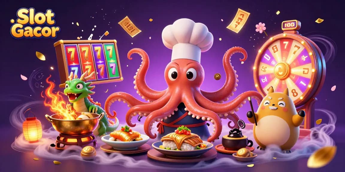 Menangkan jackpot Slot Gacor dengan pengalaman seru dari chef sushi 3D dan naga yang menyala!