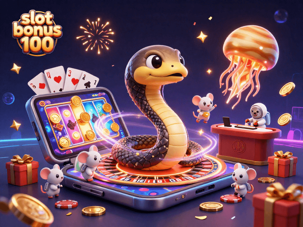 Engage with slot bonus 100 offers as playful astronaut mice bet on Saturn's roulette rings.