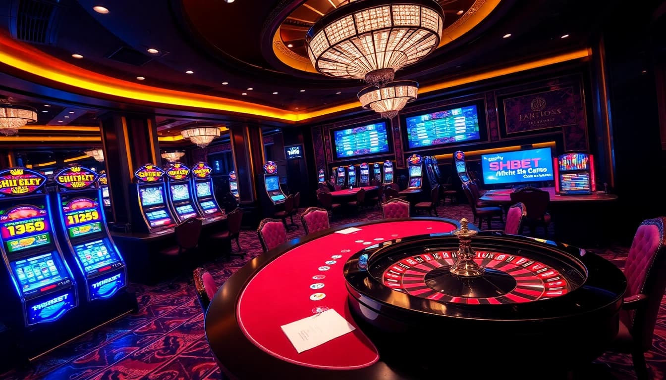 Experience the thrill of winning at SHBET's exciting casino tables and slot machines.