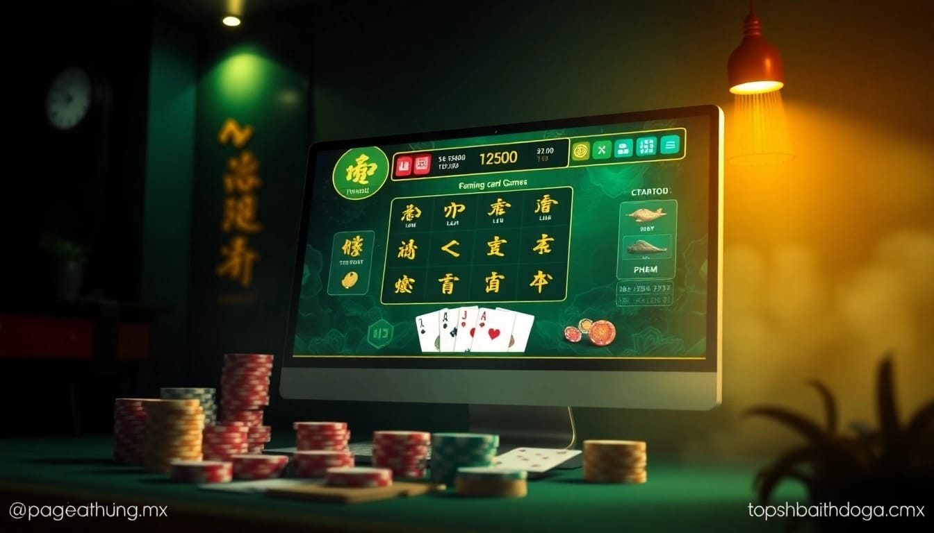 Experience thrilling card games online at topgamebaidoithuong.mx, featuring vibrant digital interfaces and engaging gameplay.