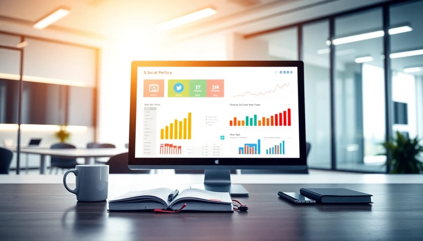Analyzing metrics for the best smm panel in a professional workspace.