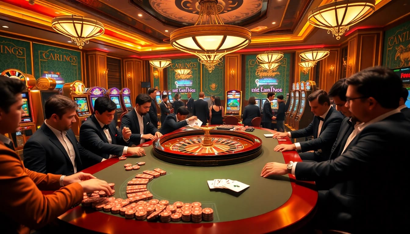 Experience the thrill of gaming on https://jun88buzz.info/ with roulette, poker chips, and vibrant casino atmosphere.