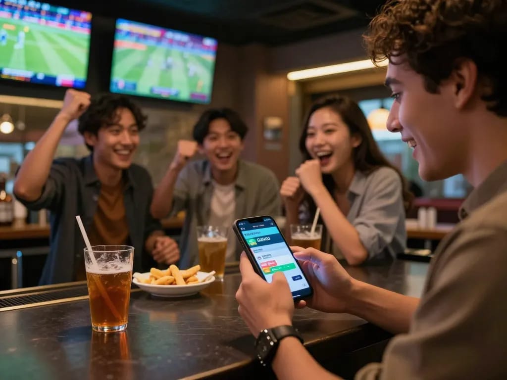 Experience the thrill of Pasaran bola Golbos while placing sports bets at a lively sports bar