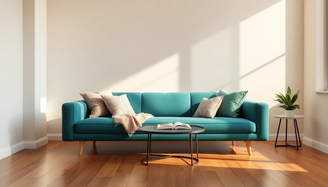 Relax on a sleek sofa bed uk in a cozy modern living room with natural light.