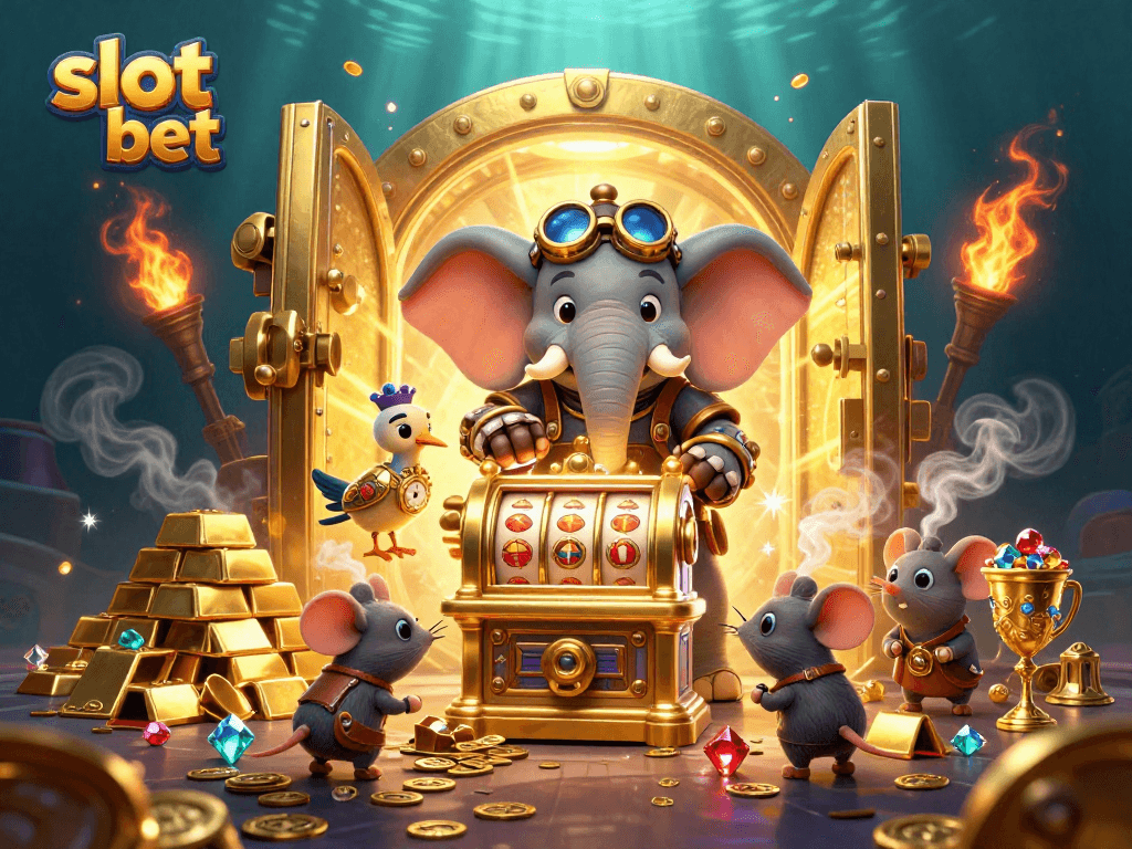 Menangkan slot bet dengan mudah di situs gacor terbaik, dikelilingi harta berkilau.