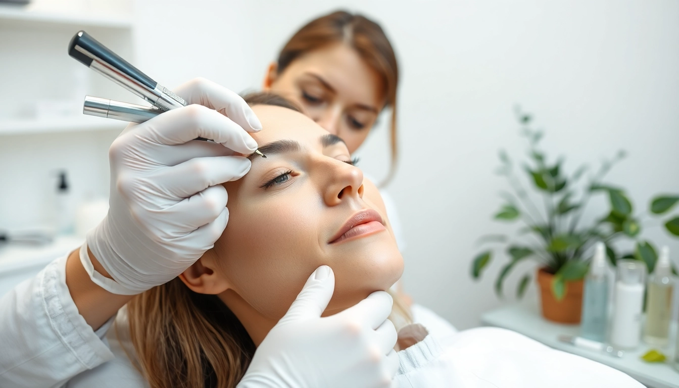 Client receiving Botox Nyack treatment in a relaxing clinic environment.