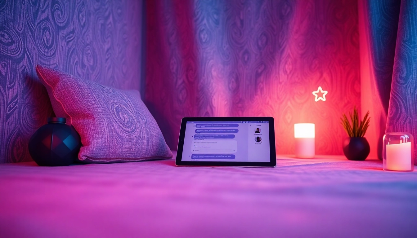 Engaging free NSFW AI chatbot experience in a cozy digital space