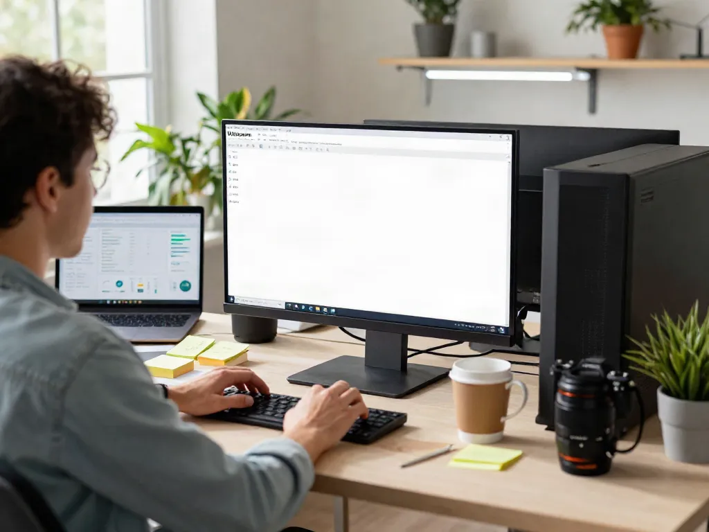 Optimizing PC with rokok88 Wisecare software in a modern workspace