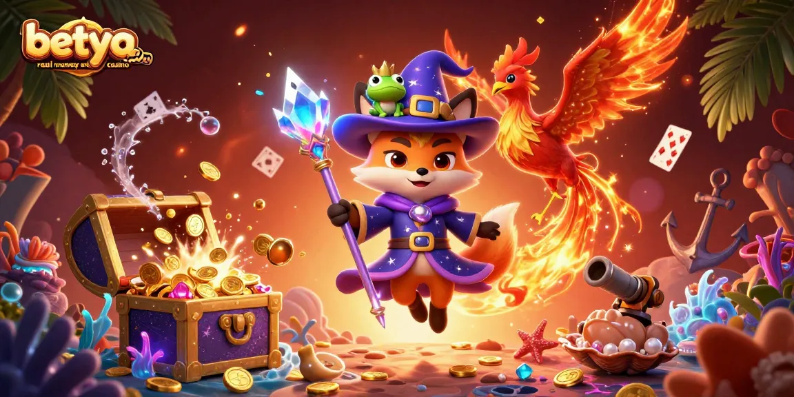 Experience the excitement of betya.com real money online casino with mystical creatures and vivid game elements.
