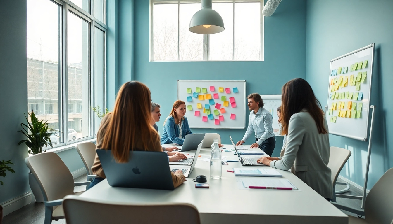 Effiziente Marketingberatung im kreativen Austausch bei einem Workshop.