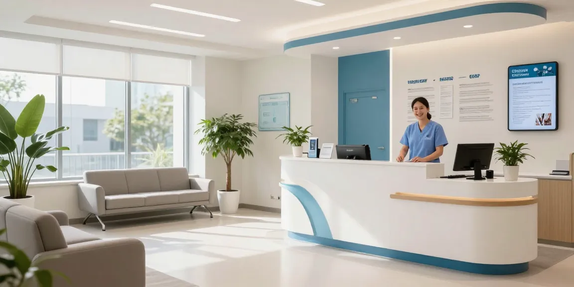 Medical necessity health insurance explained in a welcoming health clinic with expert staff ready to assist patients.