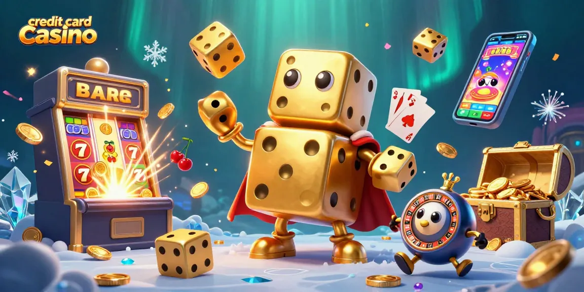 Experience the thrill at a credit card casino with dynamic action and vibrant gaming elements.