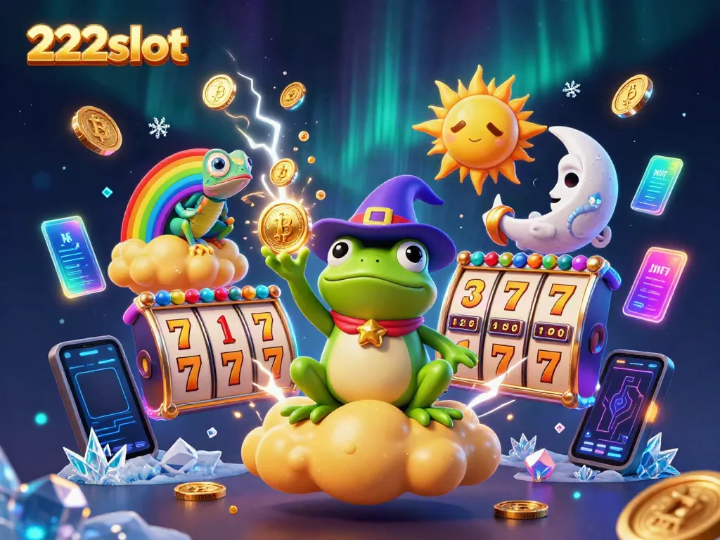 Mainkan slot dan menangkan koin emas di 222slot dengan ilustrasi ajaib penuh karakter.