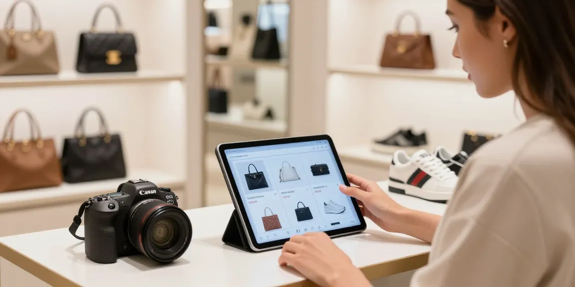 Luxury 레플리카 shopping experience with stylish products and engaging atmosphere.