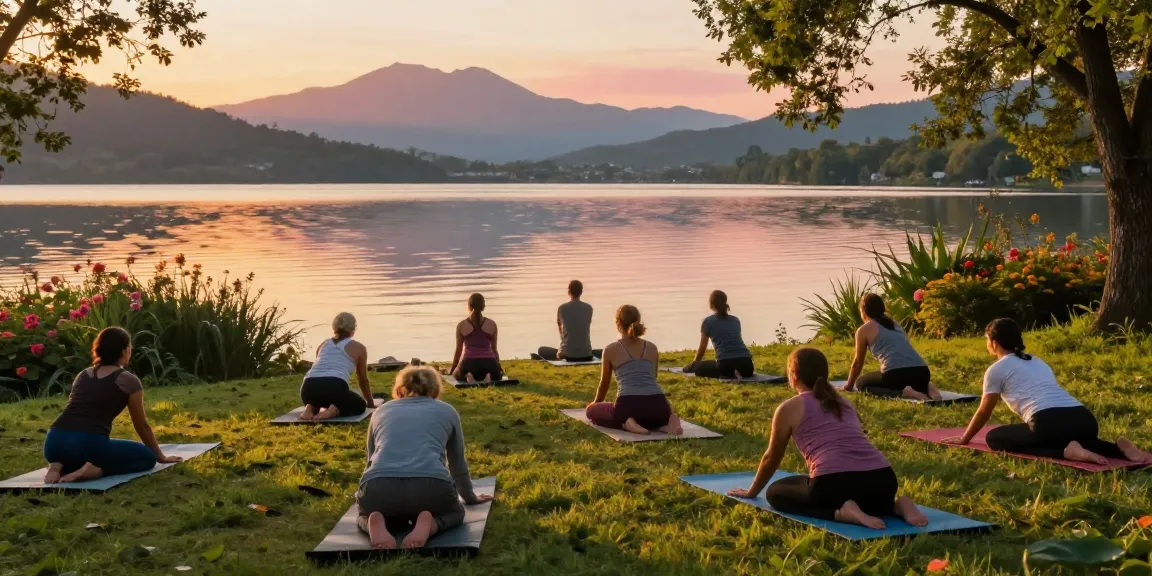 Join the transformative yoga experience at stefancamilleriyoga.com, serene lakeside practice connecting community and nature.