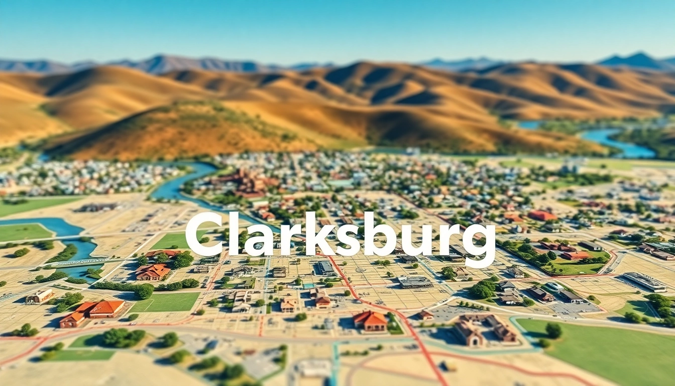 Detailed Clarksburg California map showcasing local landmarks and attractions for easy navigation.