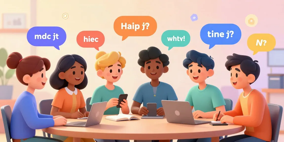 Engaging ai nsfw chat dialogue among animated characters in a vibrant virtual environment.