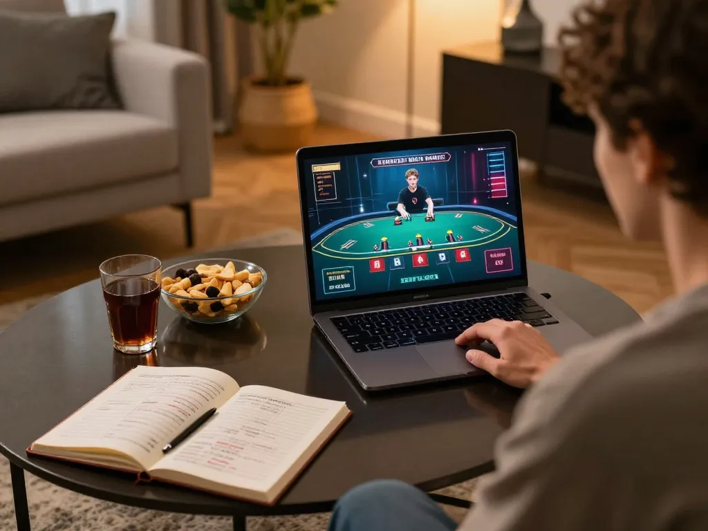 Engaging gameplay at Canada online casinos reddit with blackjack in a cozy home setup.
