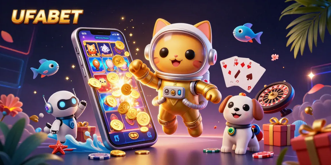 Win big with UFABET's thrilling 3D slot game featuring exciting characters and dynamic elements.