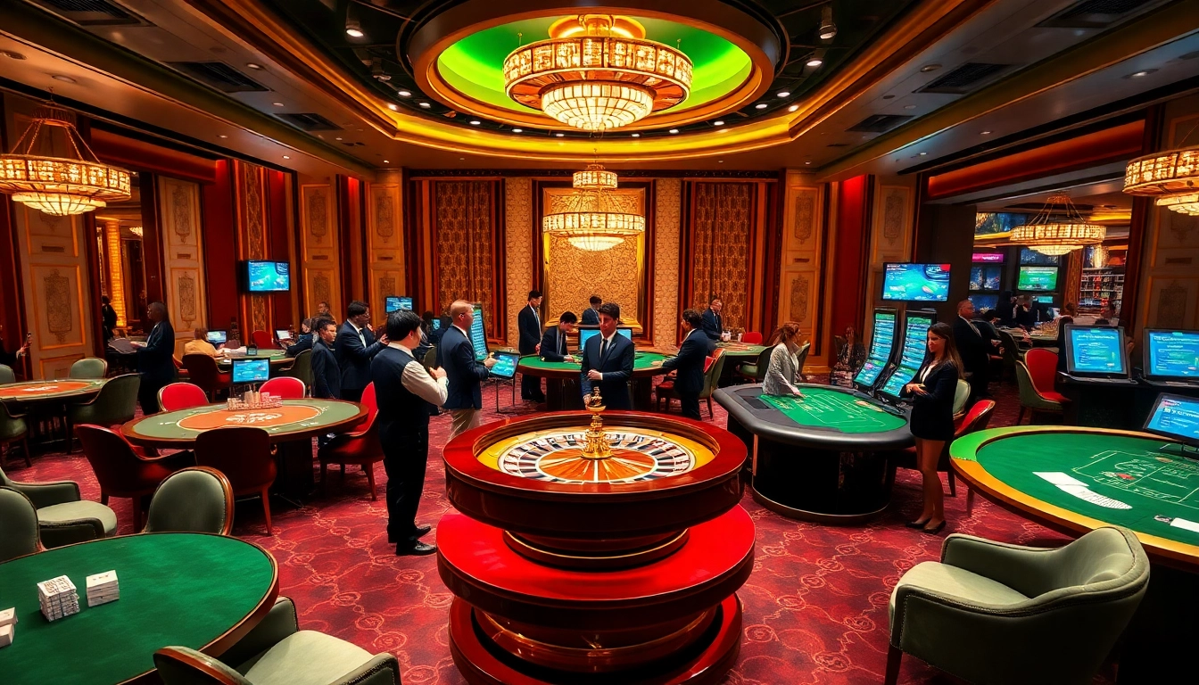 Experience thrilling casino action with bin88 help at an elegant baccarat table.