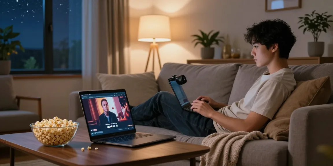 ZoeChip streaming scene in a cozy living room with ambient lighting.