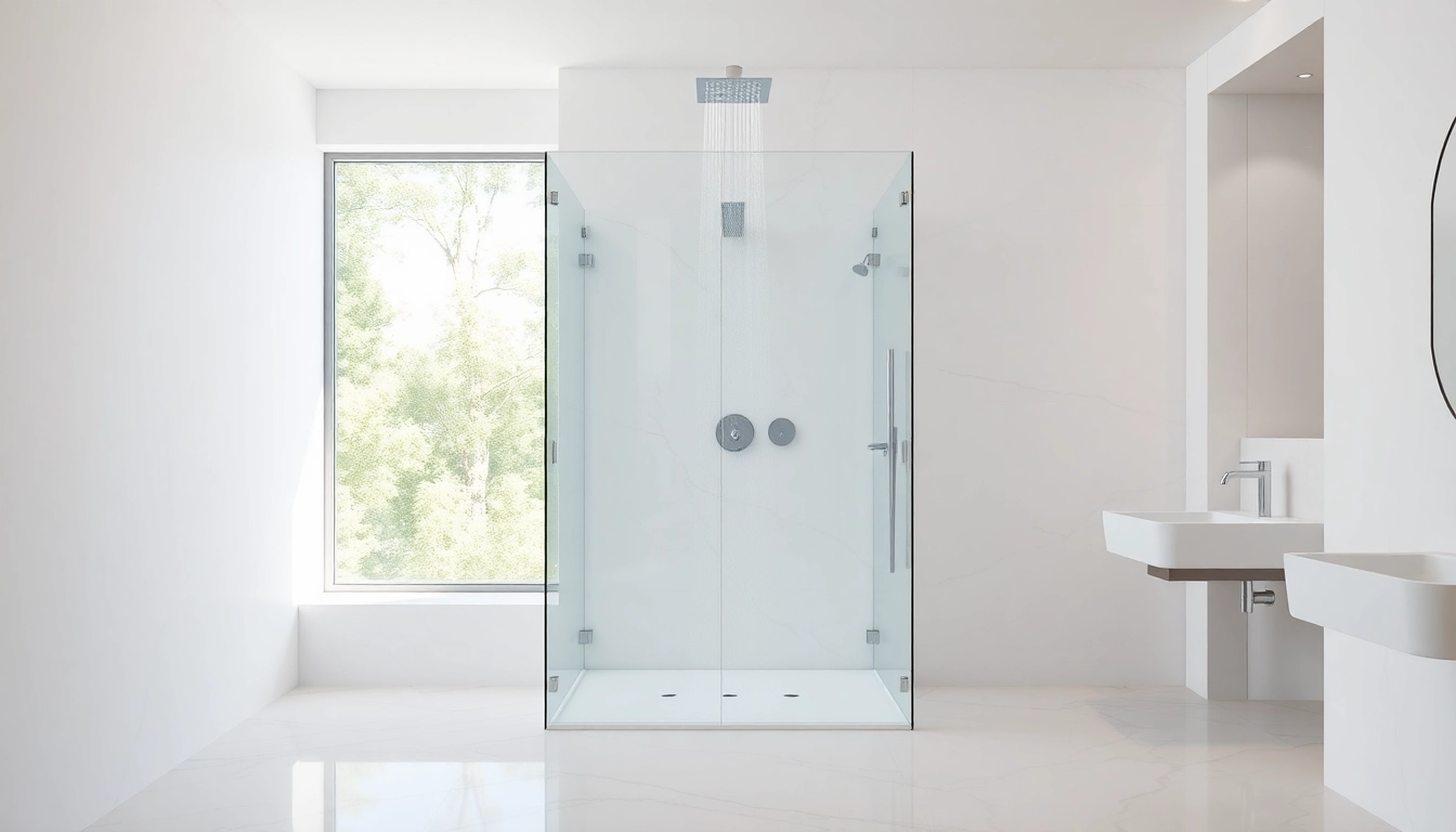 Experience elegant showers Australia in a modern luxury bathroom with sleek fixtures.