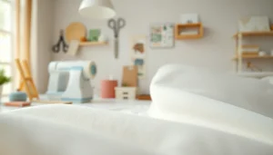 Katoen stof met een rijke textuur en een uitnodigende sfeer.