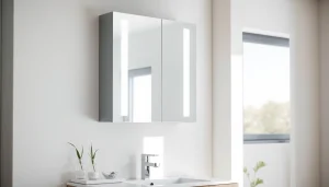 Verleihen Sie Ihrem Badezimmer mit dem modernen sonni Spiegelschrank ein elegantes Design.