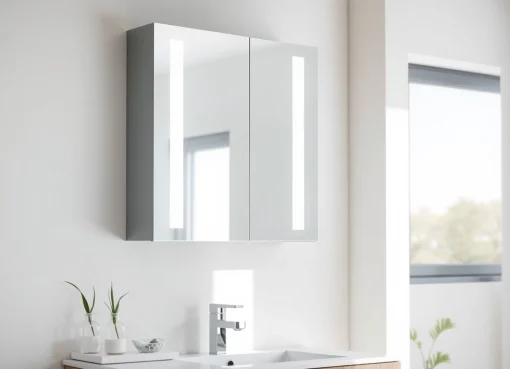 Verleihen Sie Ihrem Badezimmer mit dem modernen sonni Spiegelschrank ein elegantes Design.