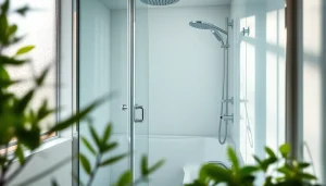 Genießen Sie die elegante sonni Duschkabine mit glänzendem Glas und modernen Armaturen.