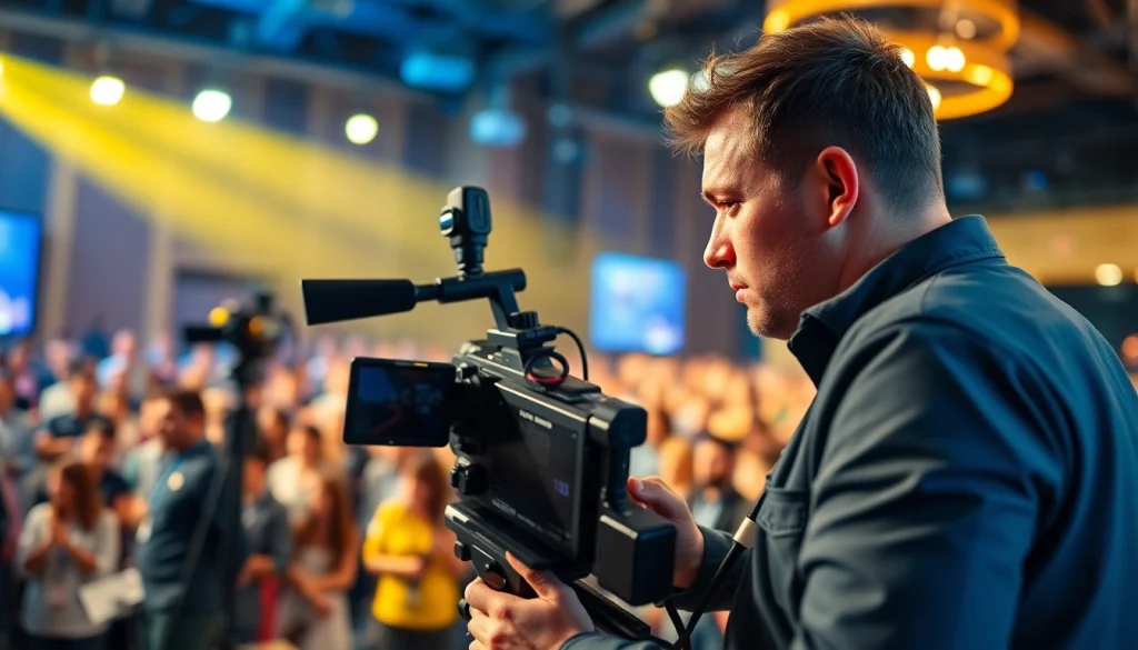 Capture the essence of on-site videography with professionals filming live events.