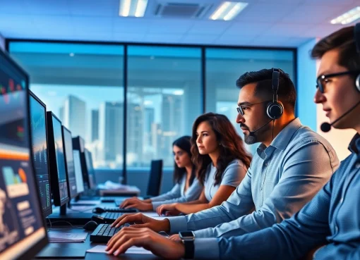 Reduce IT Downtime Tampa: Professional IT support team in a modern office reducing system issues.