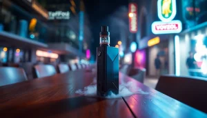 Genießen Sie vozol mit modernem Design und köstlichem Dampf in stimmungsvollem Ambiente.