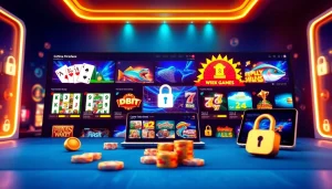 Engaging visual of Trang Chủ XX88 showcasing diverse online games and a secure gaming environment.