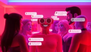 Engaging sex chat AI characters in a vibrant chat interface.