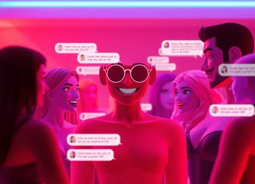 Engaging sex chat AI characters in a vibrant chat interface.