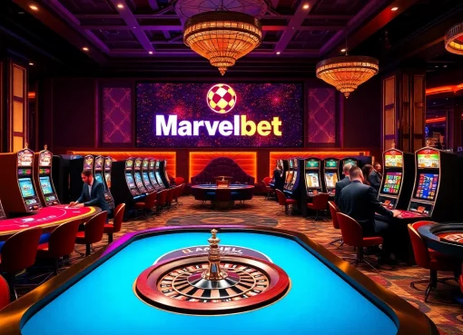 Engage with the dynamic gambling scene featuring Marvelbet's vibrant casino tables and exciting games.