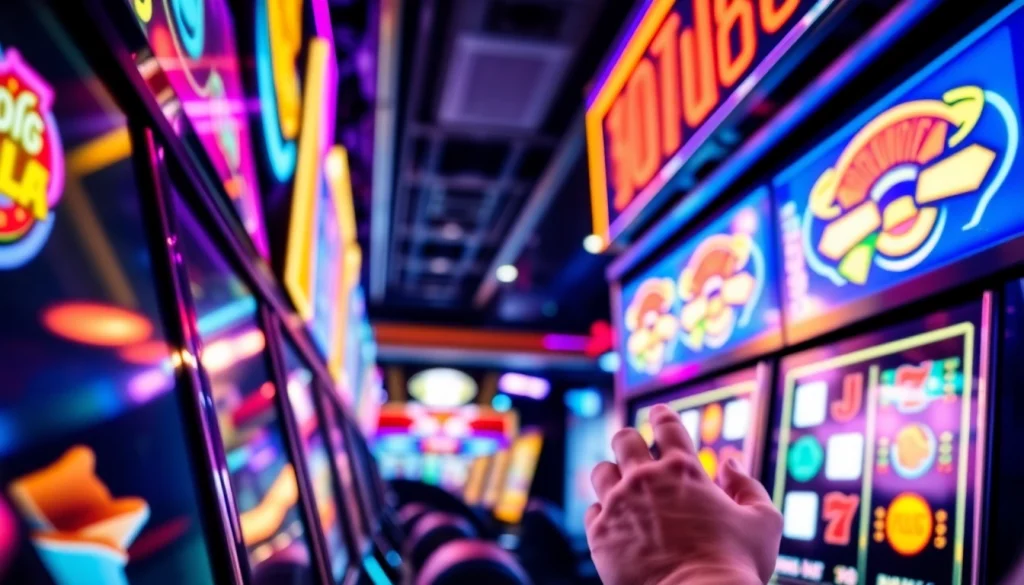 Menyenangkan pengalaman bermain slot pulsa dengan mesin slot digital yang cerah dan menarik