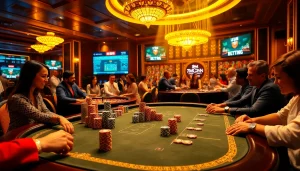 Experience dynamic gameplay at 7m cn with vibrant casino tables and engaging poker action.