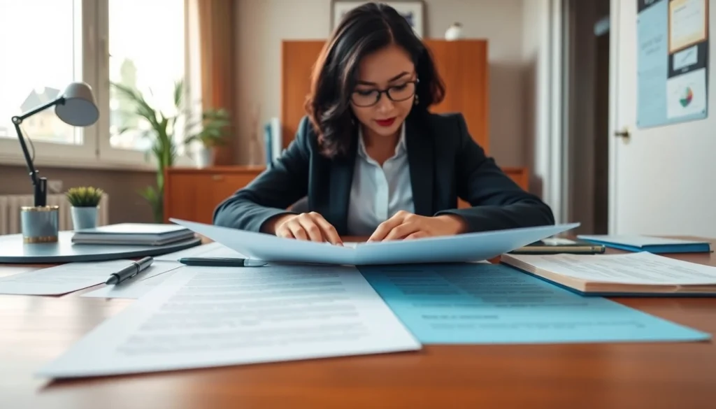 Traducteur assermenté à Lille travaillant dans un cadre professionnel avec des documents et des outils de traduction.