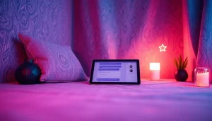 Engaging free NSFW AI chatbot experience in a cozy digital space