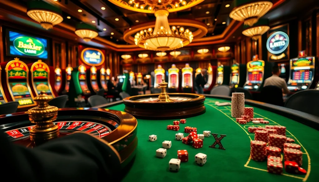 Engaging scene showcasing casino excitement with hidden wiki tor influences in the background.