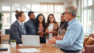 View of a professional gathering discussing who offers warranty protection plans for both cars and homes