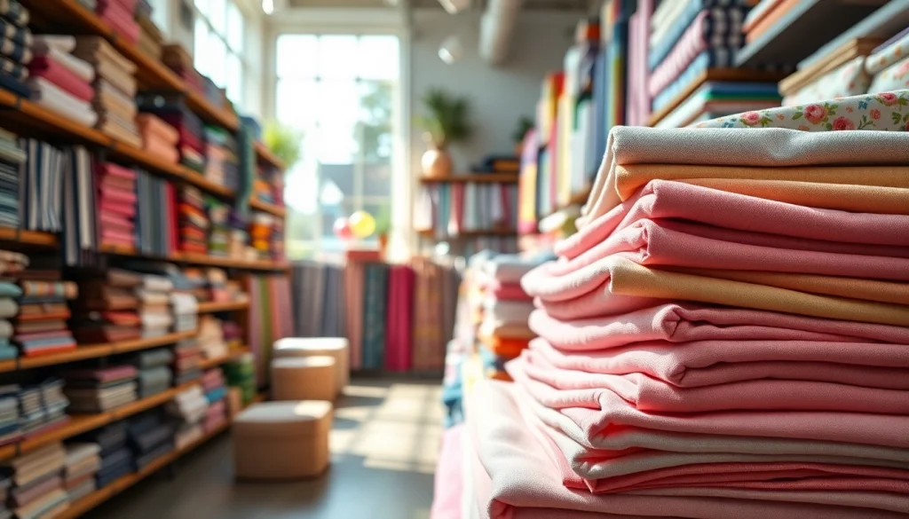 Koop goedkoop katoen stof online Nederland in een kleurrijke stoffenwinkel met prachtige patronen.