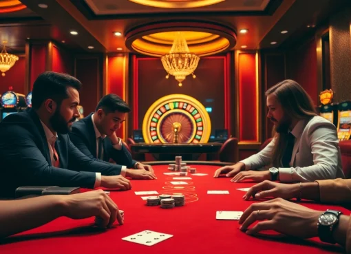 Engaging players enjoying poker at a casino table, highlighting hidden wiki tor connections.
